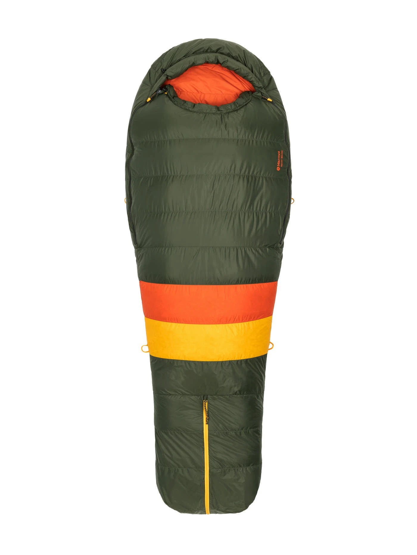 Marmot Never Winter Regular Schlafsack (nori/red-sun)